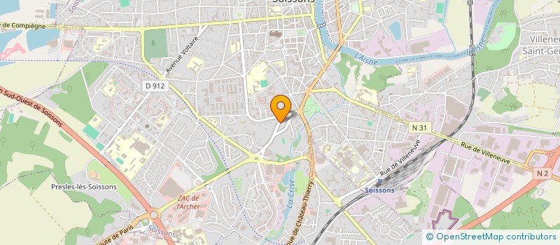 localisation de l'entreprise MONSIEUR PHILIPPE TINGRY à SOISSONS