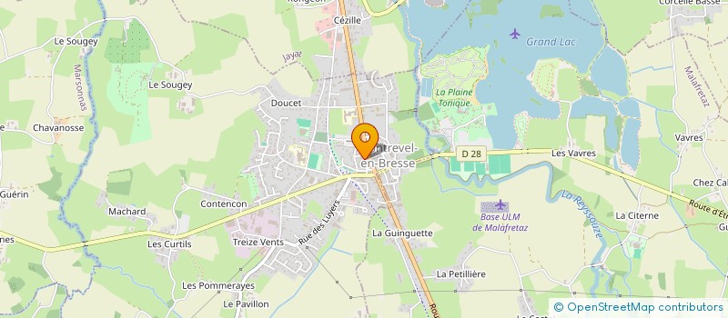 localisation de l'entreprise MONSIEUR PHILIPPE TIRAVY à MONTREVEL-EN-BRESSE