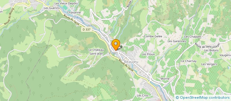 localisation de l'entreprise MONSIEUR PHILIPPE TISSERAND  BEAUJEU