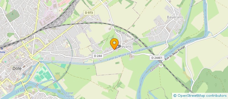 localisation de l'entreprise MONSIEUR PHILIPPE TISSOT  BREVANS