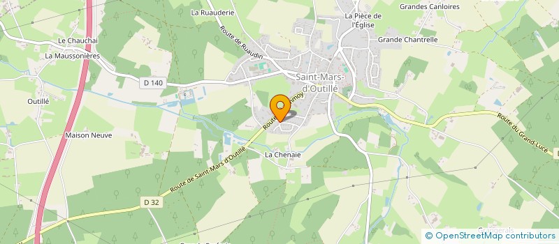 localisation de l'entreprise MONSIEUR PHILIPPE TOLLEMER  SAINT-MARS-D'OUTILLE