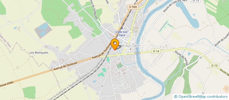 localisation de l'entreprise MONSIEUR PHILIPPE TOMAS à LISLE-SUR-TARN