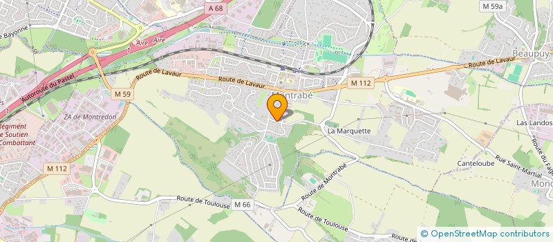 localisation de l'entreprise MONSIEUR PHILIPPE TOMPS  MONTRABE