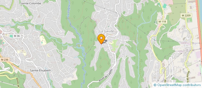 localisation de l'entreprise MONSIEUR PHILIPPE TOSELLO  LA GAUDE