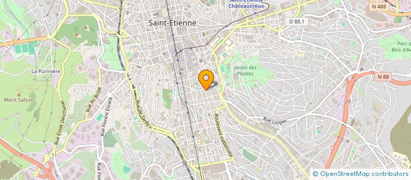 localisation de l'entreprise MONSIEUR PHILIPPE TOUILLET à SAINT-ETIENNE