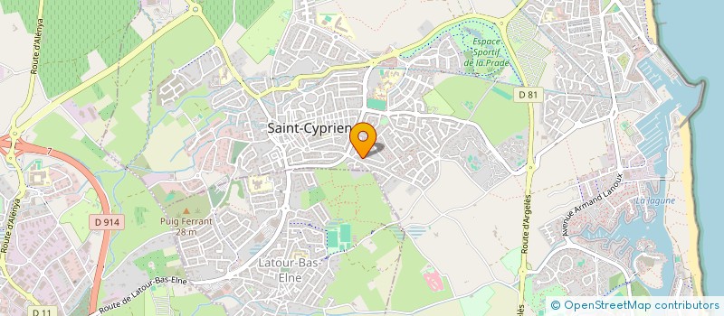 localisation de l'entreprise MONSIEUR PHILIPPE TOURTROL  SAINT-CYPRIEN