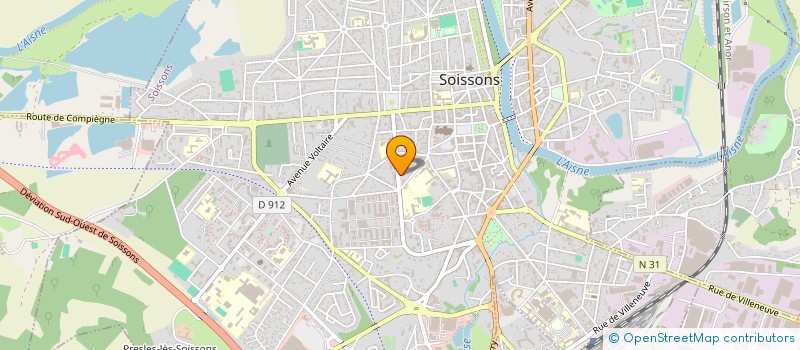 localisation de l'entreprise MONSIEUR PHILIPPE TOUZE  SOISSONS