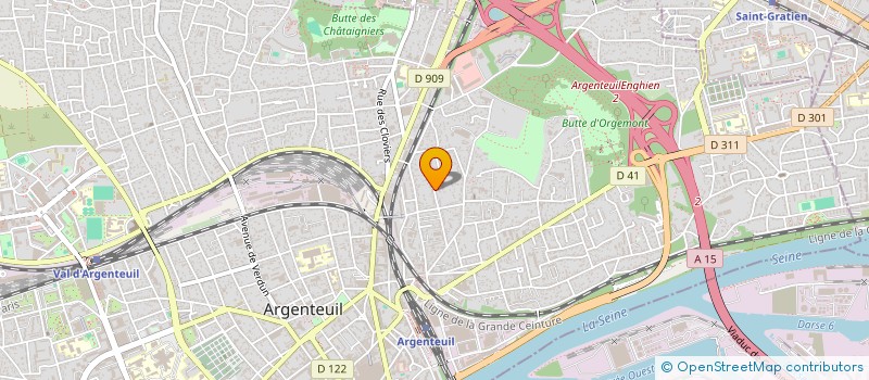 localisation de l'entreprise MONSIEUR PHILIPPE TOUZIN  ARGENTEUIL