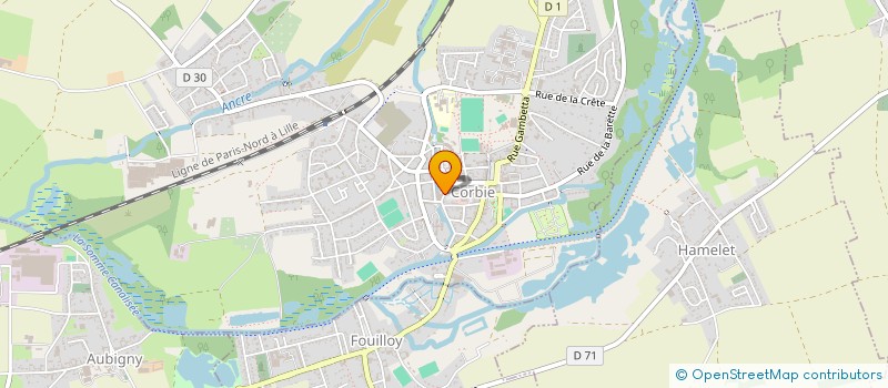 localisation de l'entreprise MONSIEUR PHILIPPE TRANCART à CORBIE