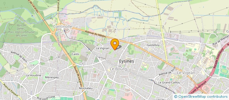 localisation de l'entreprise MONSIEUR PHILIPPE TRAVERSAC  EYSINES