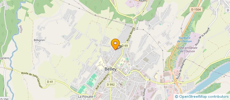 localisation de l'entreprise MONSIEUR PHILIPPE TREILLE  BELLEY