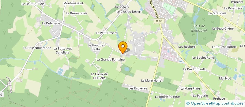 localisation de l'entreprise MONSIEUR PHILIPPE TREVALINET  LA BOUEXIERE