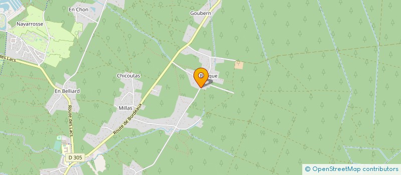 localisation de l'entreprise MONSIEUR PHILIPPE TRICOS  BISCARROSSE