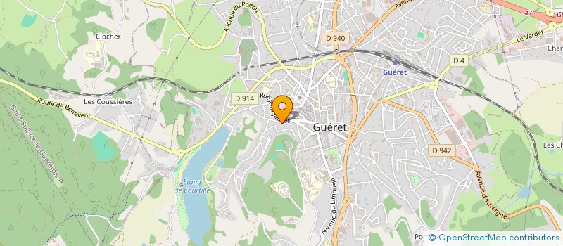 localisation de l'entreprise MONSIEUR PHILIPPE TRIGNOL à GUERET