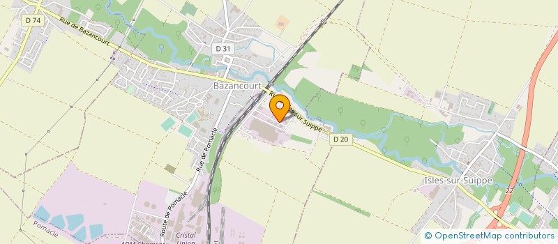 localisation de l'entreprise MONSIEUR PHILIPPE TROLLET  BAZANCOURT