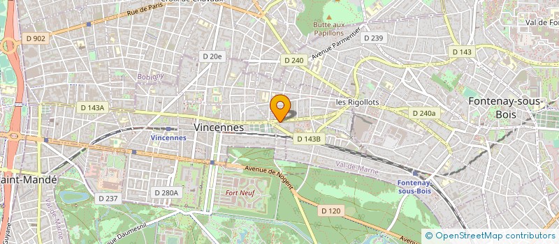 localisation de l'entreprise MONSIEUR PHILIPPE TROUSSEVILLE  VINCENNES