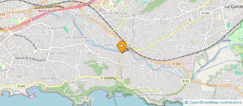 localisation de l'entreprise MONSIEUR PHILIPPE TRUC  TOULON