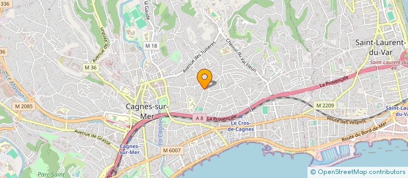 localisation de l'entreprise MONSIEUR PHILIPPE TRUCHI à CAGNES-SUR-MER