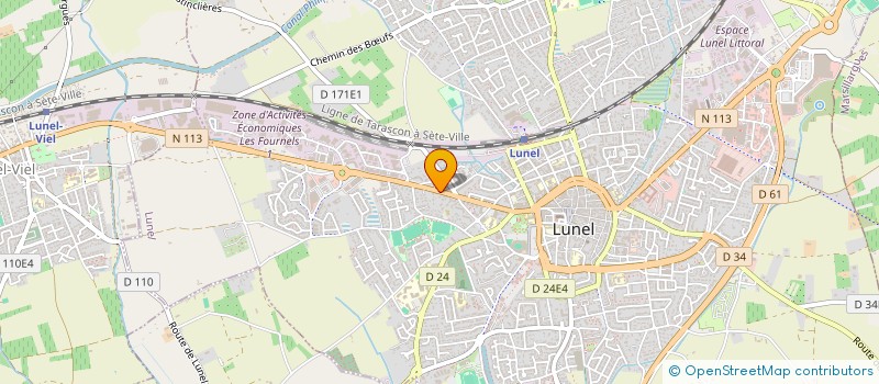 localisation de l'entreprise MONSIEUR PHILIPPE TUAL  LUNEL