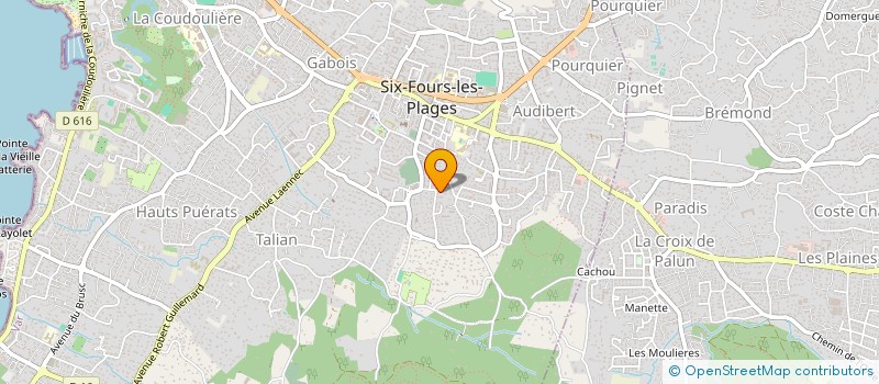 localisation de l'entreprise MONSIEUR PHILIPPE TUR  SIX-FOURS-LES-PLAGES