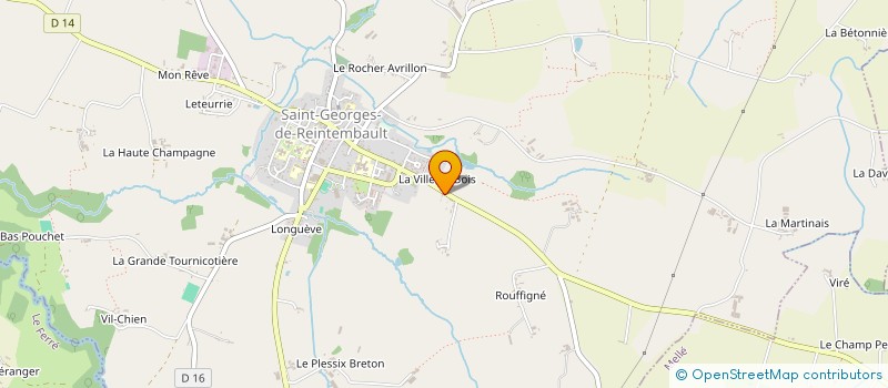 localisation de l'entreprise MONSIEUR PHILIPPE TURBEL  SAINT-GEORGES-DE-REINTEMBAULT