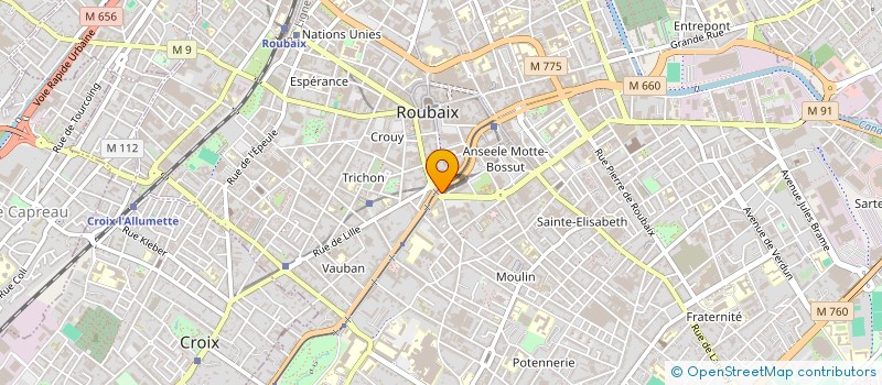 localisation de l'entreprise MONSIEUR PHILIPPE URBAIN  ROUBAIX