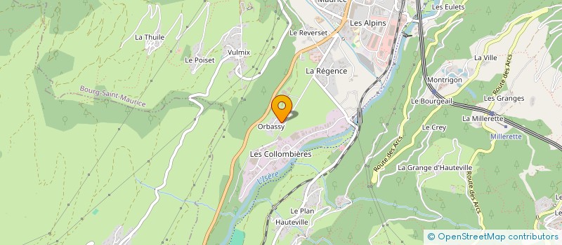 localisation de l'entreprise MONSIEUR PHILIPPE UZEST  BOURG-SAINT-MAURICE