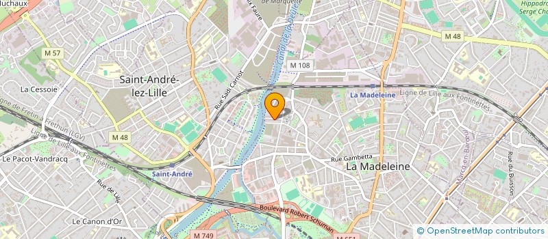 localisation de l'entreprise MONSIEUR PHILIPPE VADROT à LA MADELEINE