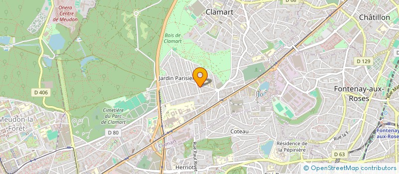 localisation de l'entreprise MONSIEUR PHILIPPE VAGNER à CLAMART