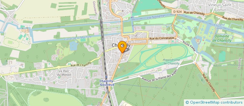 localisation de l'entreprise MONSIEUR PHILIPPE VAILLANT  CHANTILLY