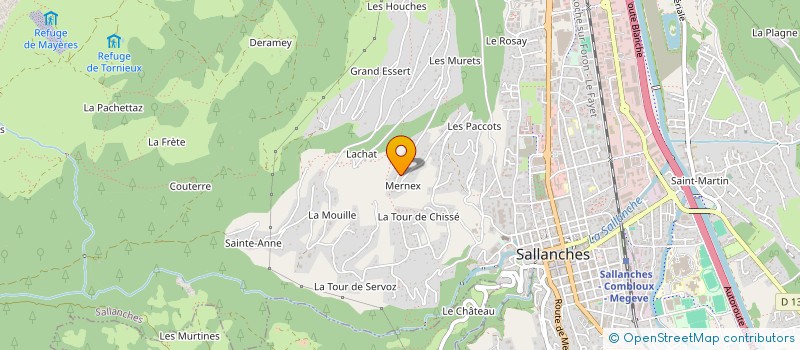 localisation de l'entreprise MONSIEUR PHILIPPE VAILLANT à SALLANCHES