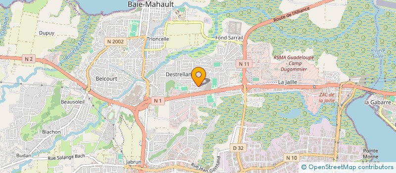 localisation de l'entreprise MONSIEUR PHILIPPE VAILLANT  BAIE-MAHAULT