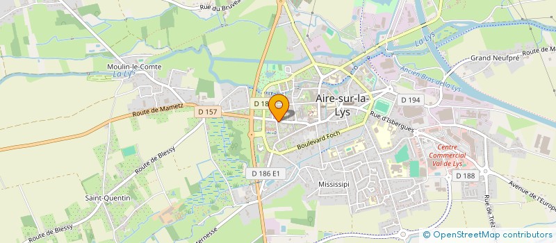 localisation de l'entreprise MONSIEUR PHILIPPE VALETTE à AIRE-SUR-LA-LYS