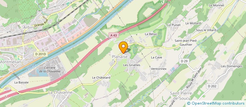 localisation de l'entreprise MONSIEUR PHILIPPE VALLET  LA CHAVANNE