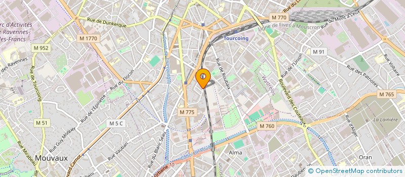 localisation de l'entreprise MONSIEUR PHILIPPE VAN DEN EYNDE  TOURCOING