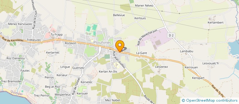 localisation de l'entreprise MONSIEUR PHILIPPE VANDENBOSCH  PLOUHINEC