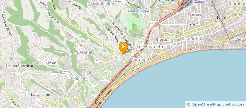 localisation de l'entreprise MONSIEUR PHILIPPE VANDENBROUCKE à NICE