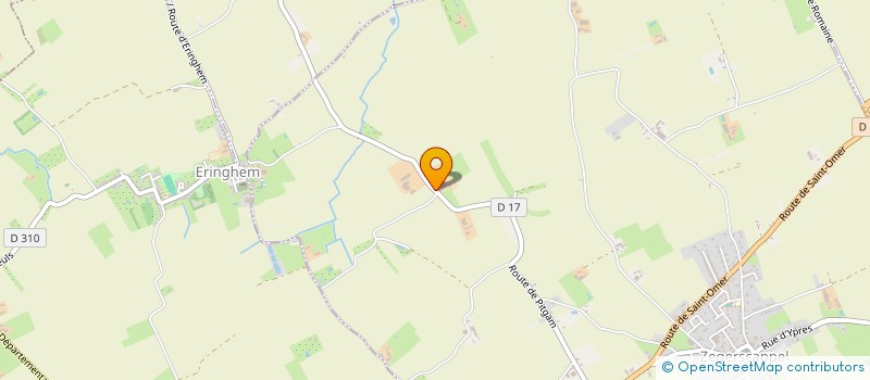 localisation de l'entreprise MONSIEUR PHILIPPE VANDROMME  ZEGERSCAPPEL