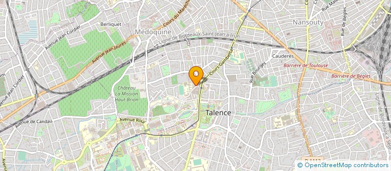 localisation de l'entreprise MONSIEUR PHILIPPE VAUBOURGOUIN  TALENCE