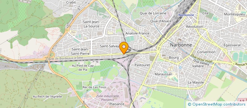 localisation de l'entreprise MONSIEUR PHILIPPE VAUCORET  NARBONNE