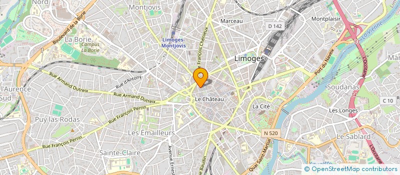 localisation de l'entreprise MONSIEUR PHILIPPE VAYSSE à LIMOGES