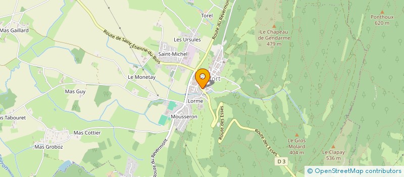 localisation de l'entreprise MONSIEUR PHILIPPE VAZZOLER  VAL-REVERMONT