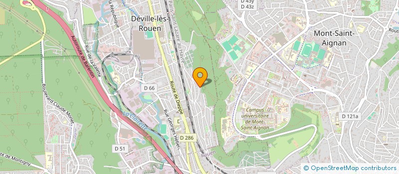 localisation de l'entreprise MONSIEUR PHILIPPE VEDRUNE  DEVILLE-LES-ROUEN