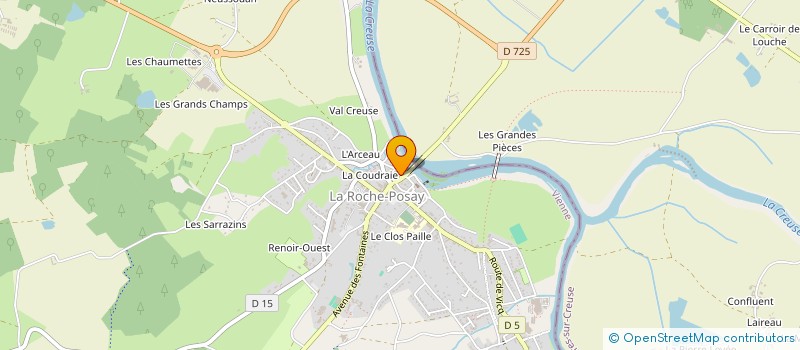 localisation de l'entreprise MONSIEUR PHILIPPE VEILLET  LA ROCHE-POSAY