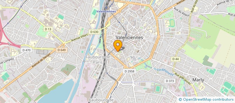localisation de l'entreprise MONSIEUR PHILIPPE VENDEVILLE à VALENCIENNES