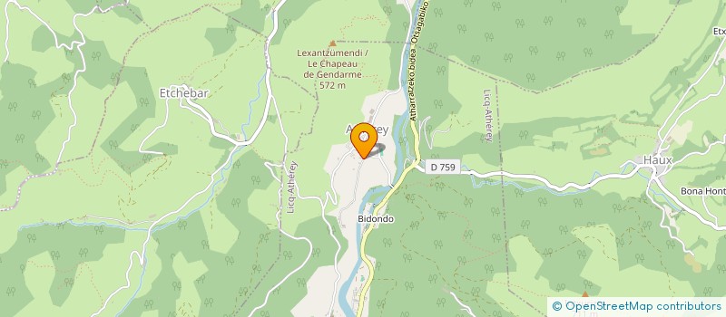 localisation de l'entreprise MONSIEUR PHILIPPE VERBERE  LARRAU