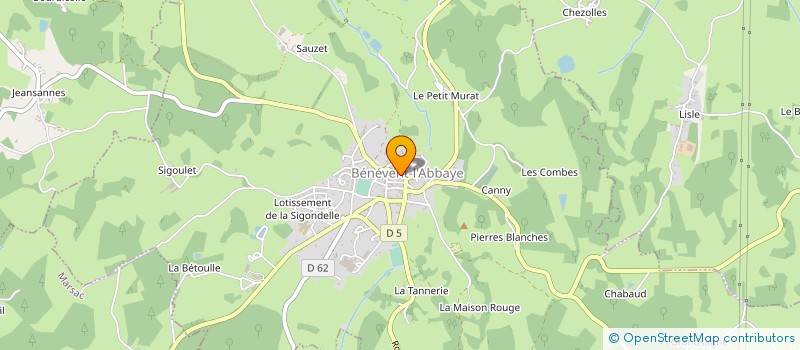 localisation de l'entreprise MONSIEUR PHILIPPE VERDEYME à BENEVENT-L'ABBAYE