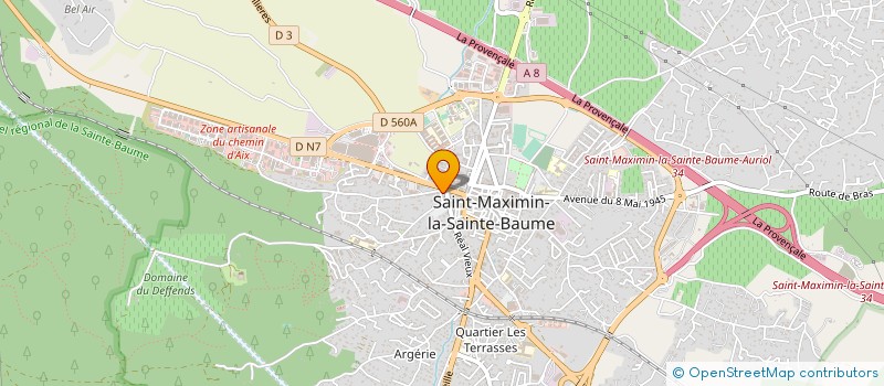 localisation de l'entreprise MONSIEUR PHILIPPE VERDUCI à ST MAXIMIN LA STE BAUME