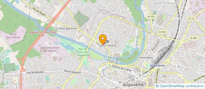 localisation de l'entreprise MONSIEUR PHILIPPE VERGNAUD à ANGOULEME