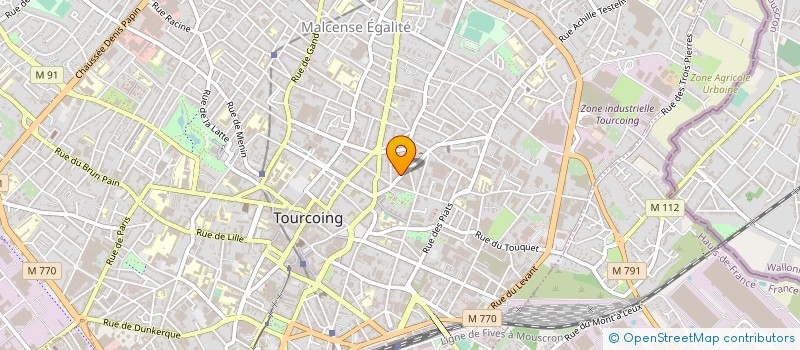 localisation de l'entreprise MONSIEUR PHILIPPE VERHAEGEN  TOURCOING